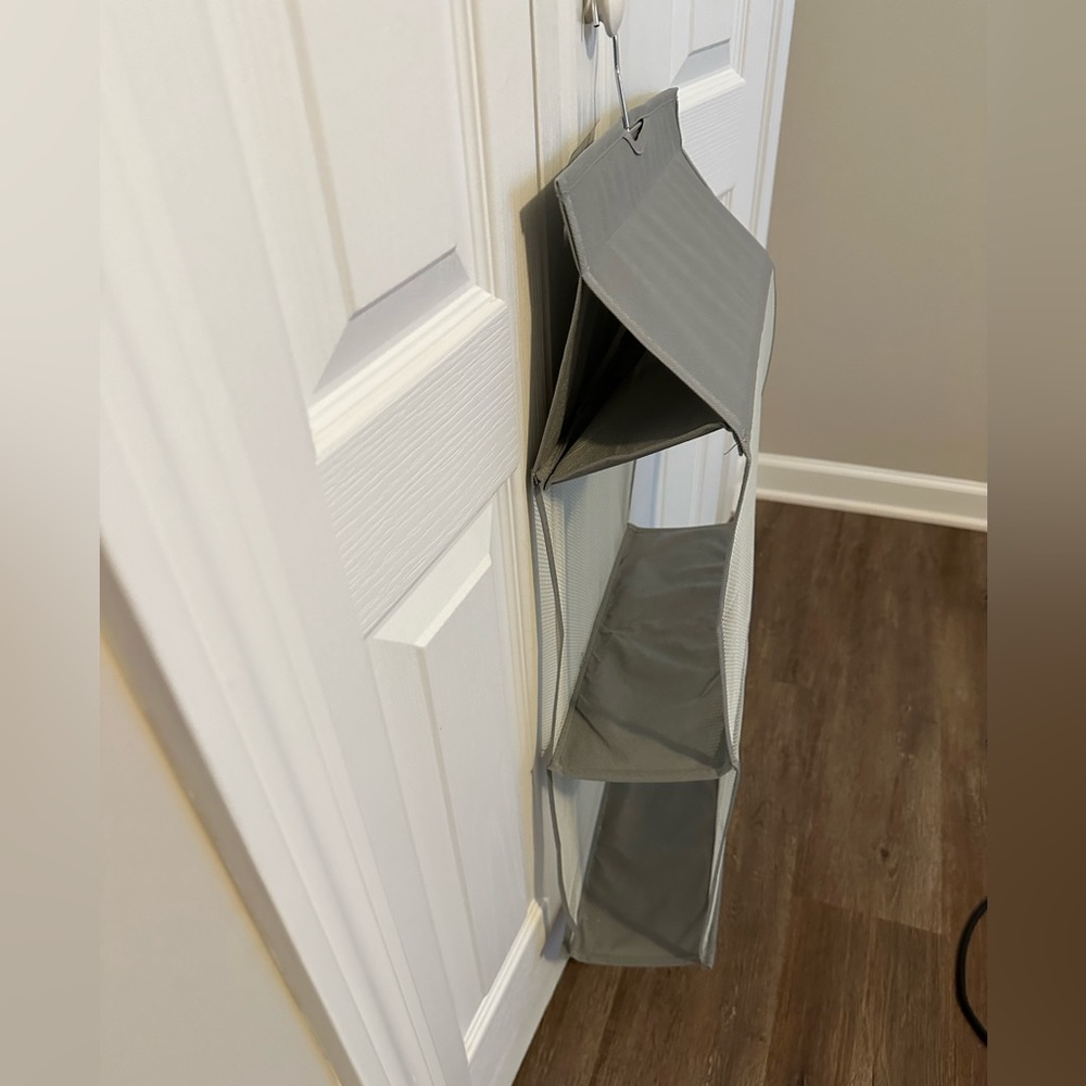 Gray Hanging Closet Organizer
